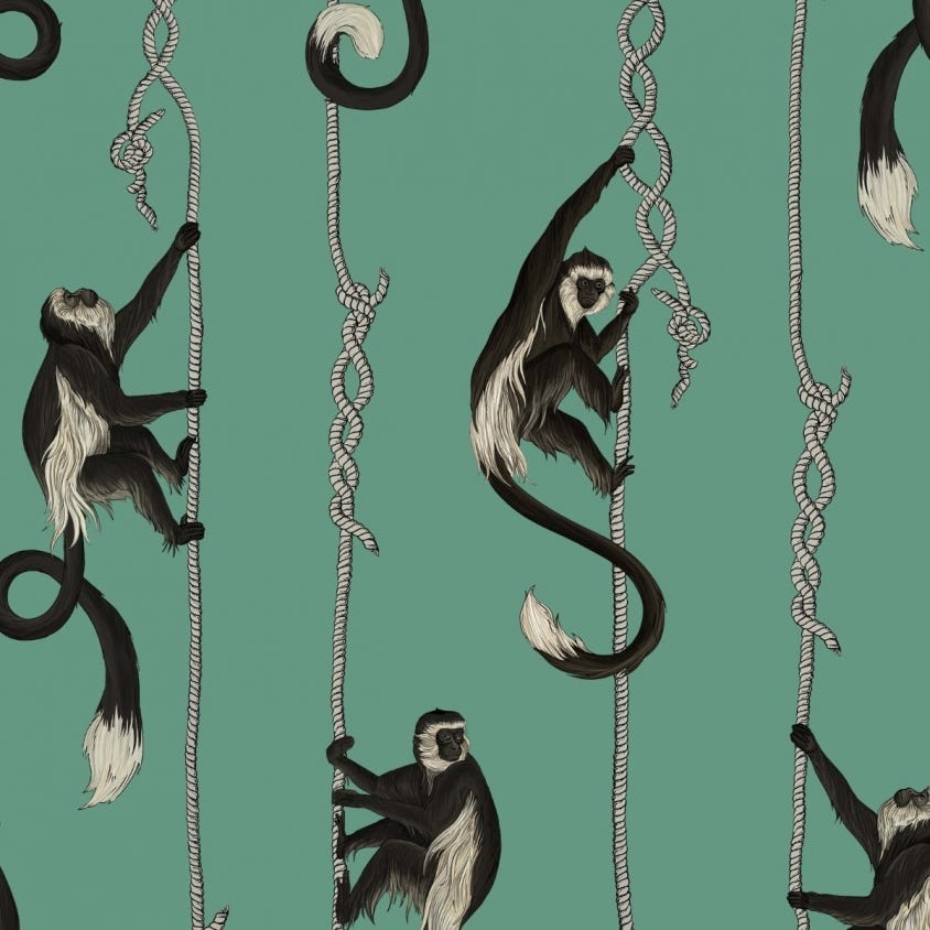 TROOP Wallpaper - Parakeet-Green - House of Hackney