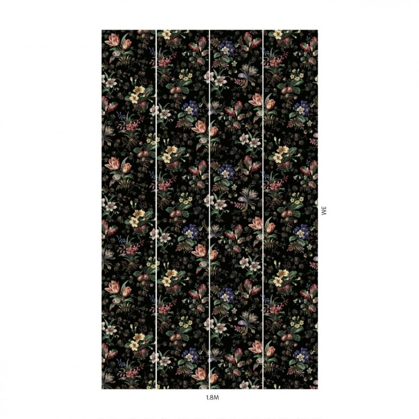 TULIPA Wallpaper - Onyx - House of Hackney