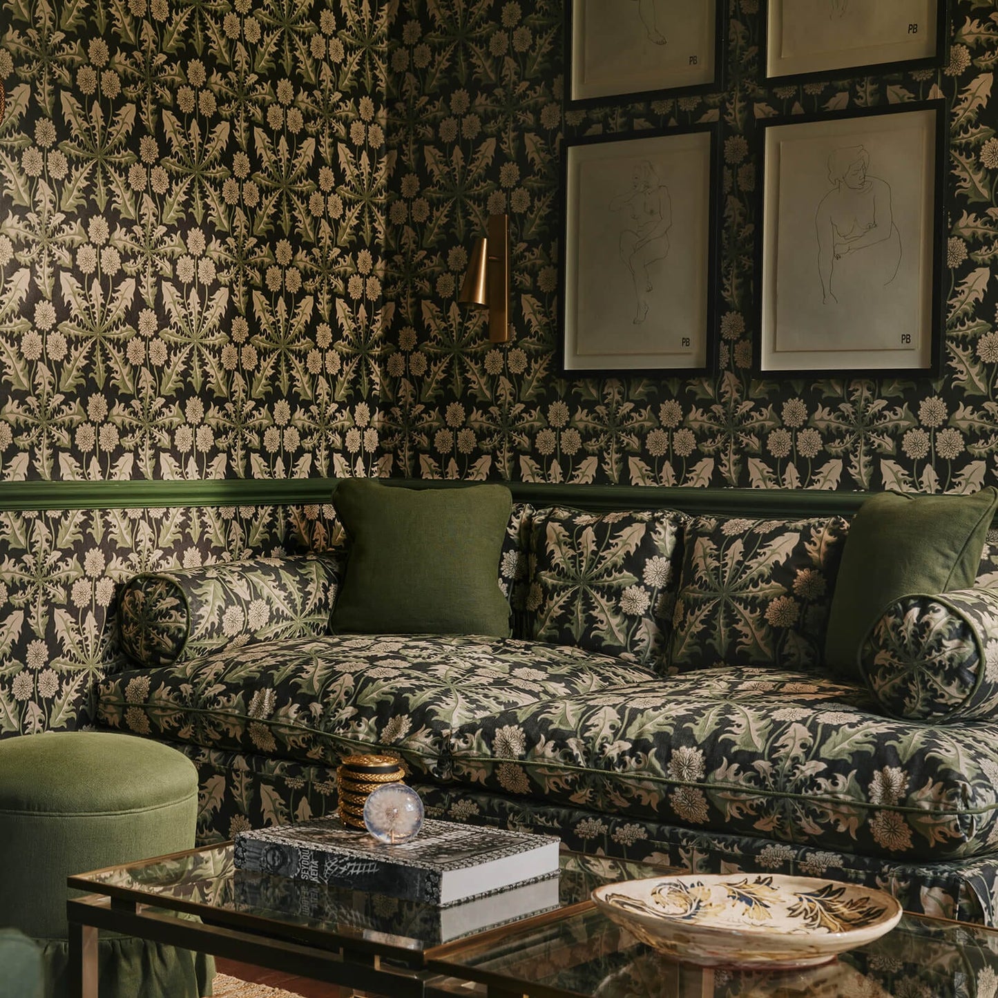 Taraxa Wallpaper - Noir - House of Hackney