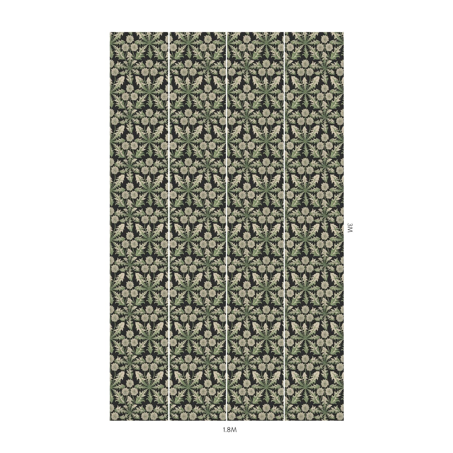 Taraxa Wallpaper - Noir - House of Hackney