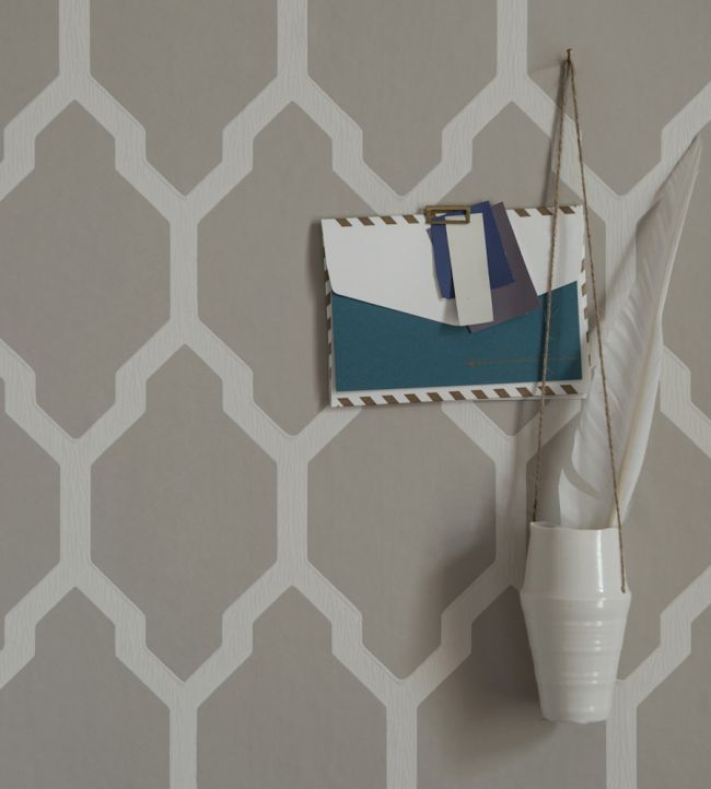 Tessella Wallpaper - Strong White - 3601 - Farrow & Ball