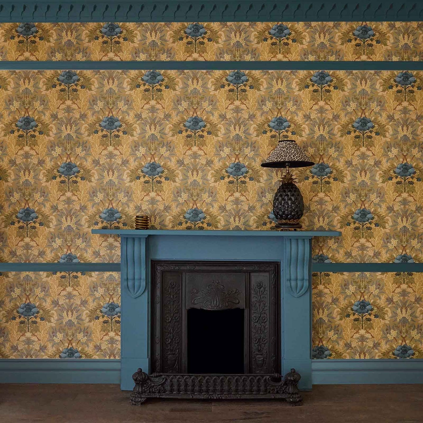 The Blue Rose Weeping Wallpaper - Aurelian - House of Hackney