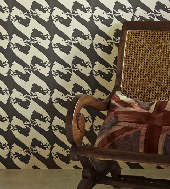 The Dogs Wallpaper - Charcoal - BG0800-101 - Barneby Gates