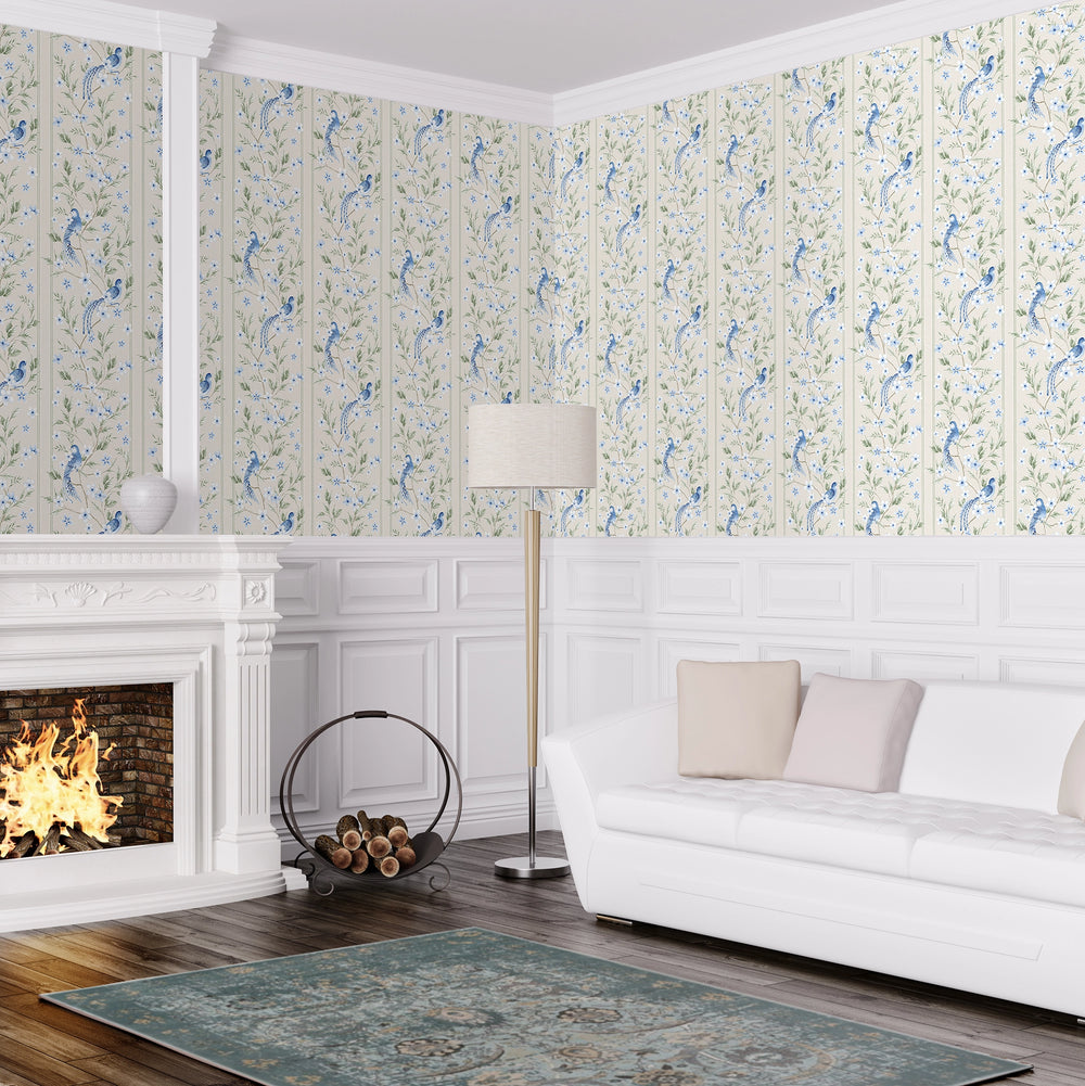 The Enchanted Garden Wallpaper - Cream - Lucie Annabel
