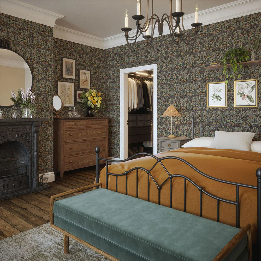 The Endearing Deer Wallpaper - Rich Tone - Lucie Annabel