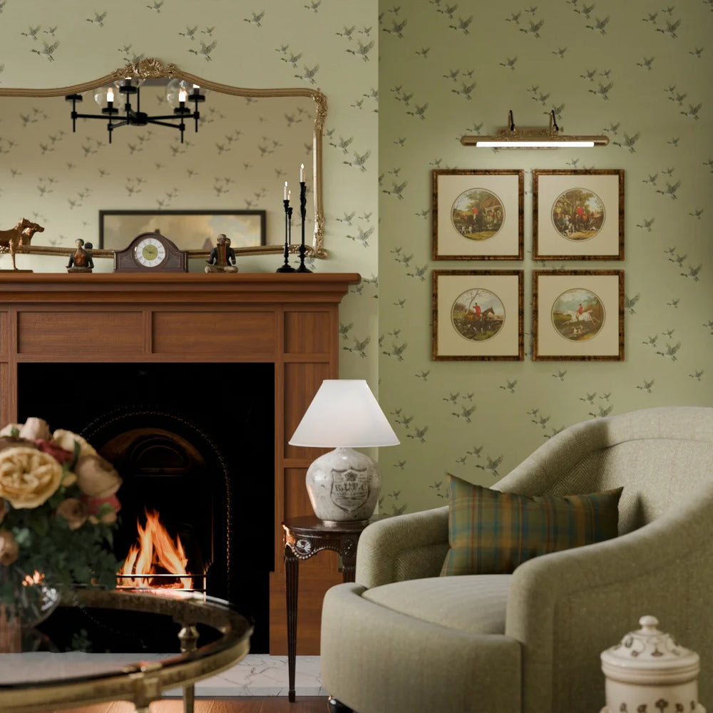 The Mallards Wallpaper - Sand - Lucie Annabel