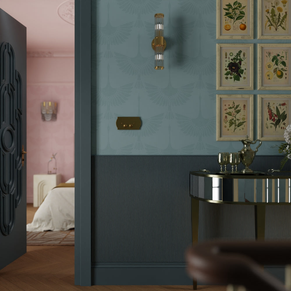 The Orient Wallpaper - Mineral - Lucie Annabel