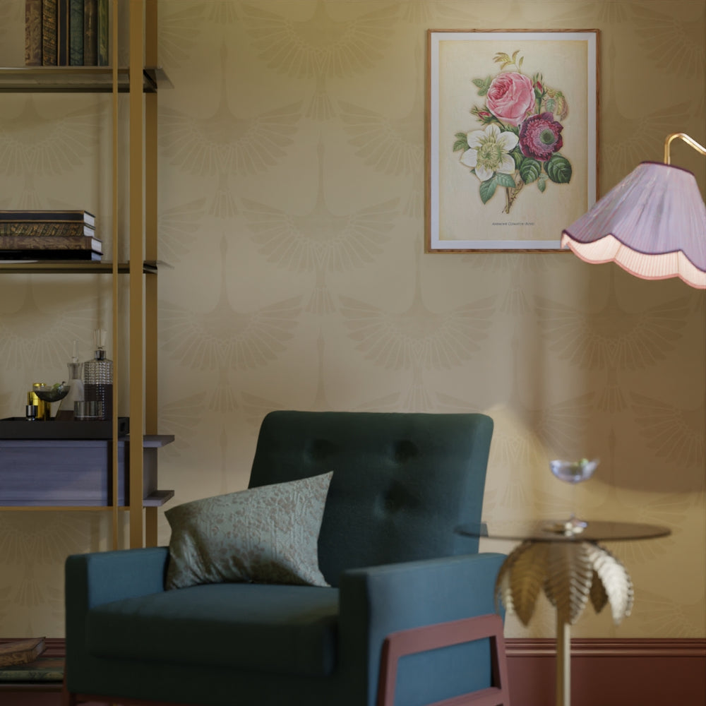 The Orient Wallpaper - Ochre - Lucie Annabel