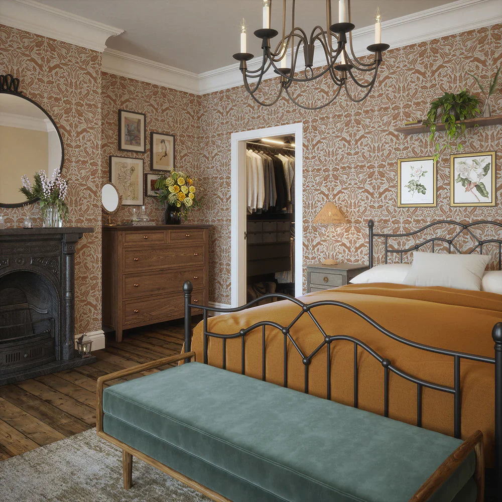 The Secret Squirrel Wallpaper - Spice - Lucie Annabel