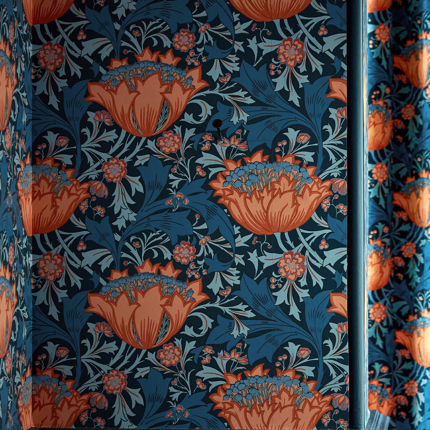 The St Sabastian Wallpaper - Midnight Embers - 510011 - Morris & Co