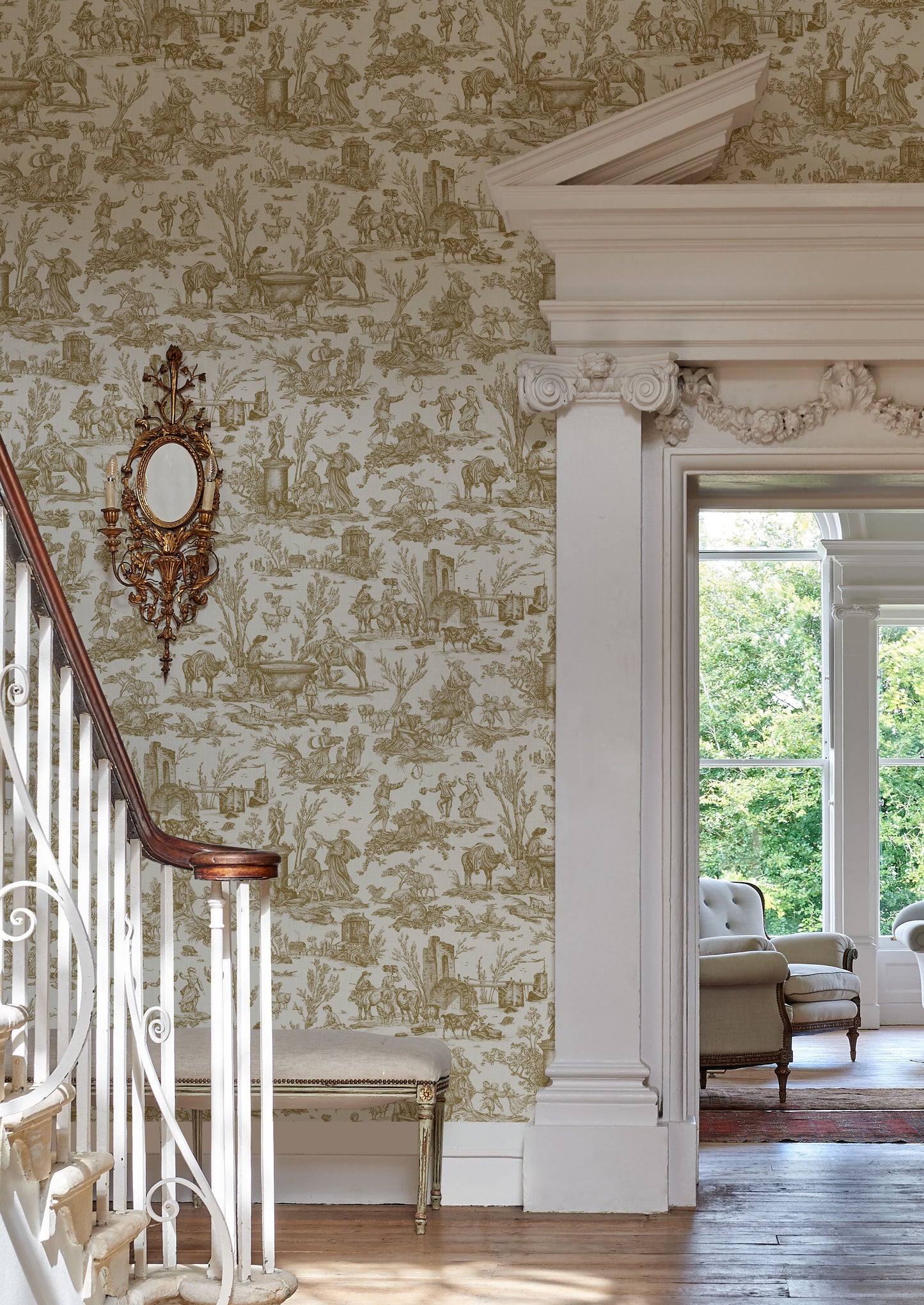Toile Baptiste Wallpaper - Dijon