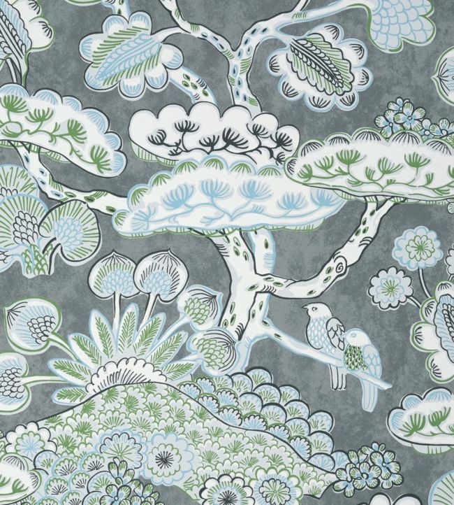 Tree House Wallpaper - Grey - AT9864 - Anna French