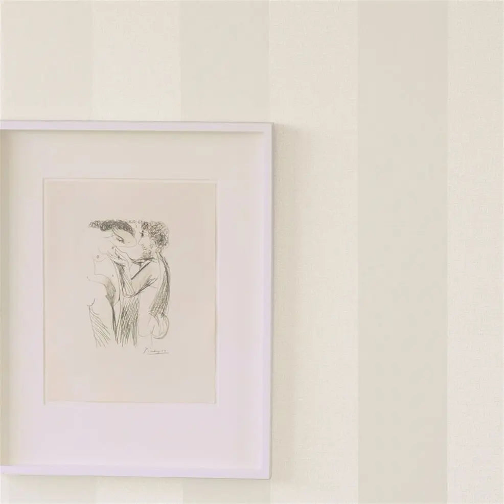 Tsuga Stripe Wallpaper - Parchment - P516/08 - Designers Guild