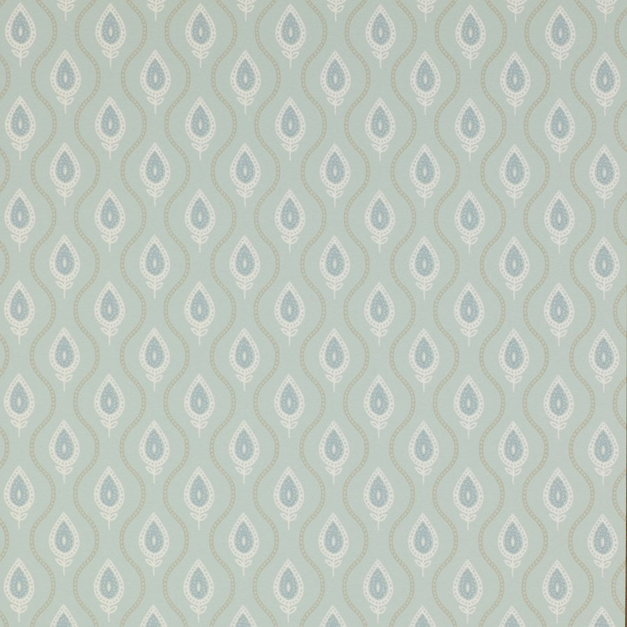 Verity Wallpaper - Aqua - Colefax & Fowler