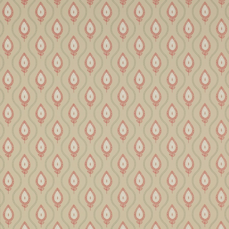 Verity Wallpaper - Red/Sienna - Colefax & Fowler