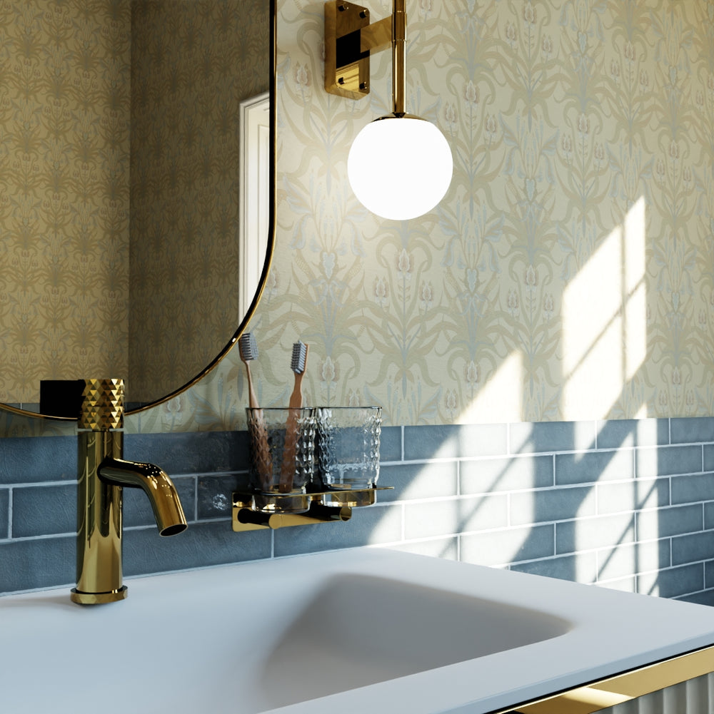 Versailles Wallpaper - Shades of Ochre & Mineral - Lucie Annabel