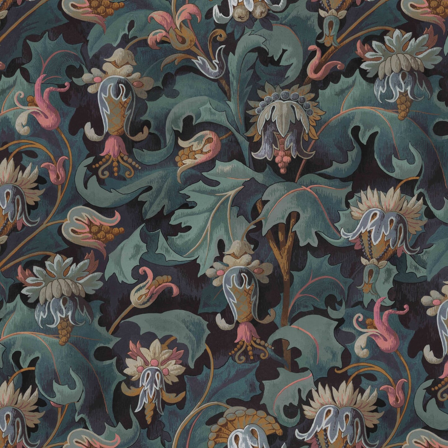 Vespertine Wallpaper - Apatite - House of Hackney
