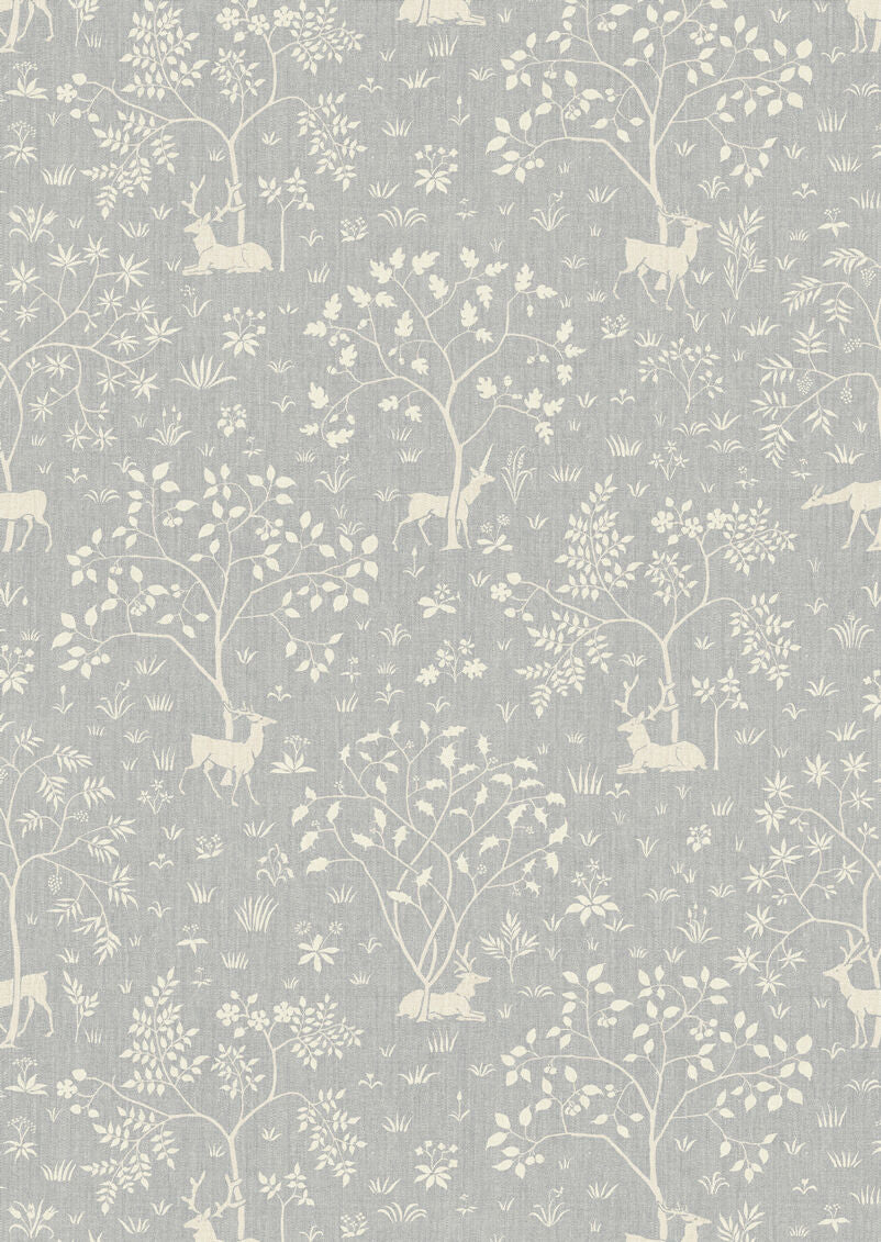 Voysey Park Wallpaper - Blue - Lewis & Wood