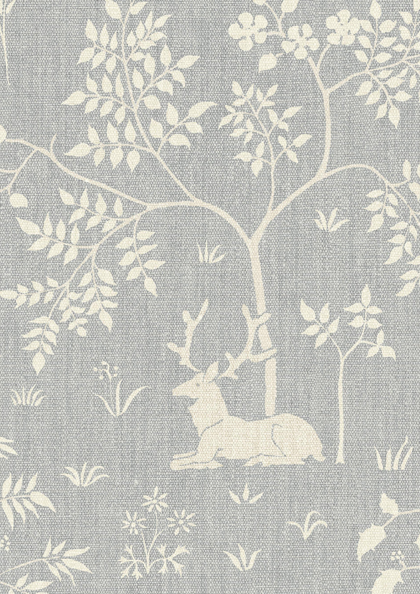 Voysey Park Wallpaper - Blue - Lewis & Wood