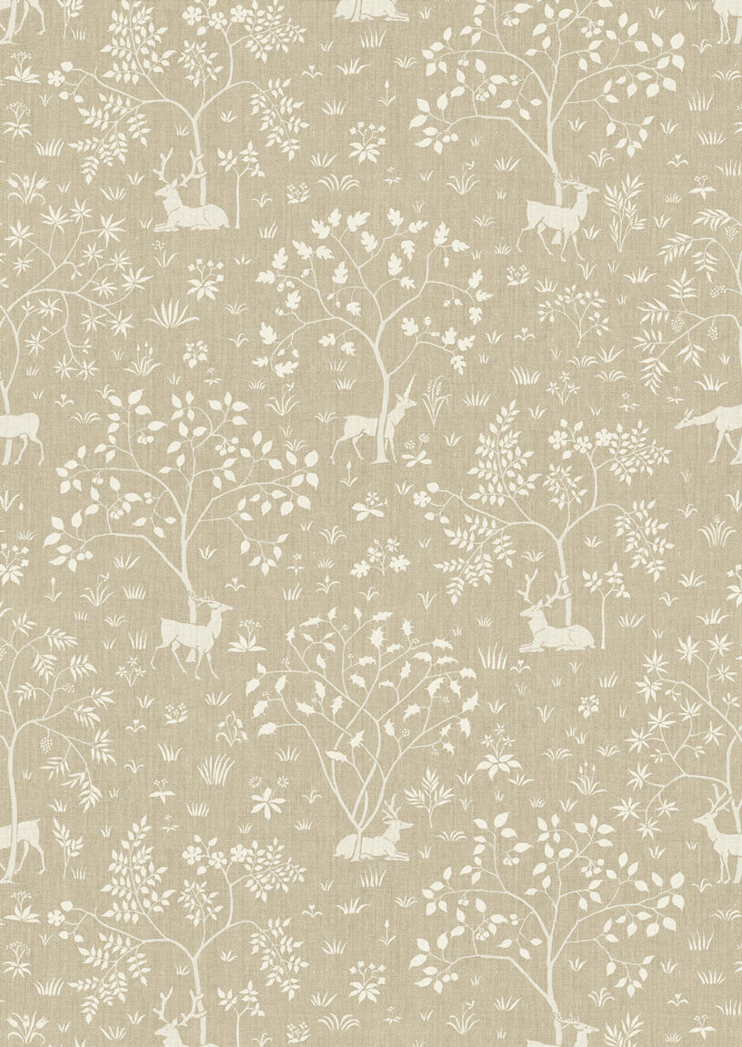 Voysey Park Wallpaper - Sand - Lewis & Wood
