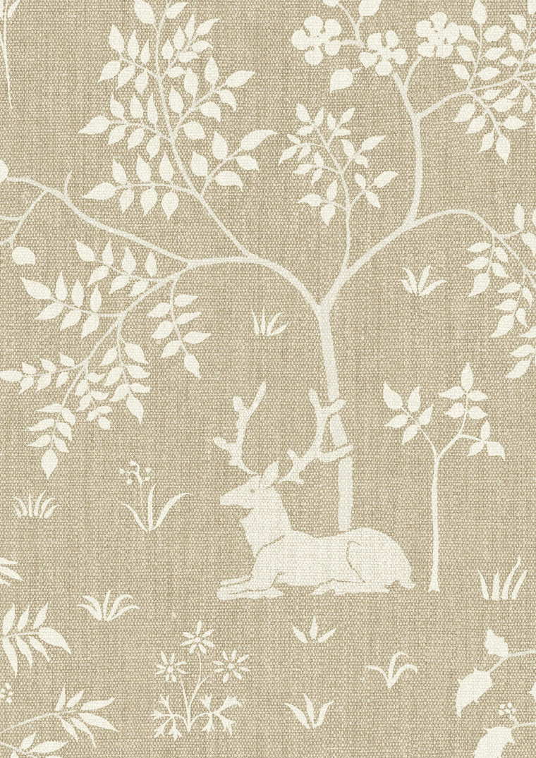 Voysey Park Wallpaper - Sand - Lewis & Wood