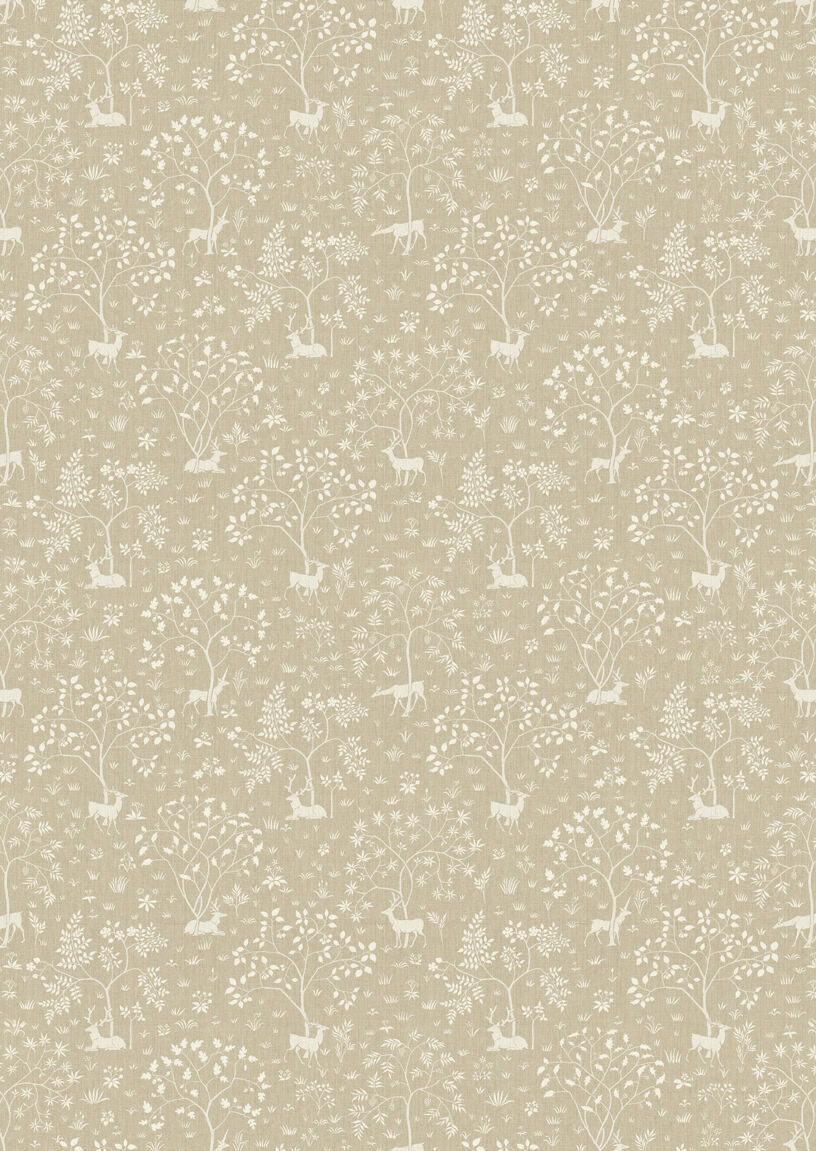 Voysey Park Wallpaper - Sand - Lewis & Wood