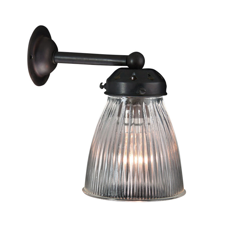 Prismatic Elongated Dome Wall Light Antique Bronze