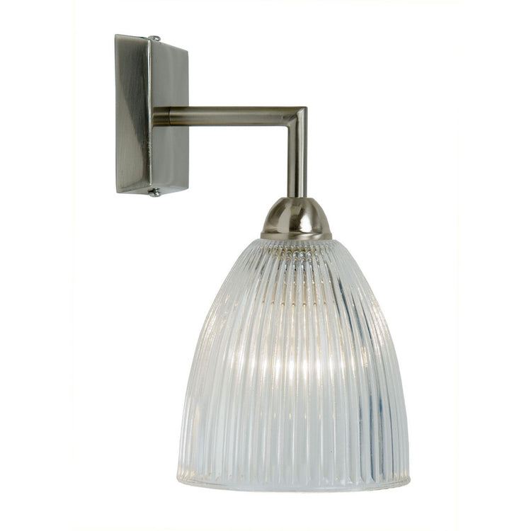 Prismatic Elongated  Wall Light Matt Nickel