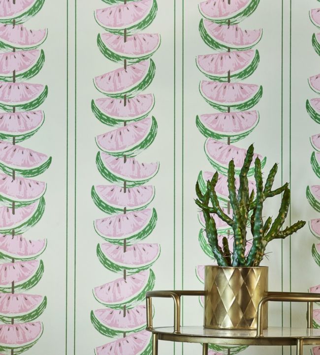 Watermelon Wallpaper - Pink / Green - BG1800102 - Barneby Gates