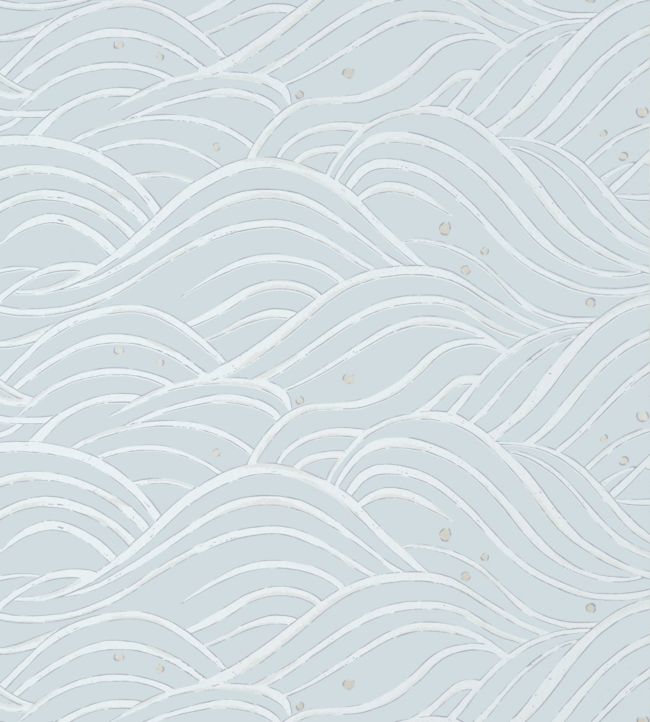 Waves Wallpaper - Spa Blue - AT9875 - Anna French