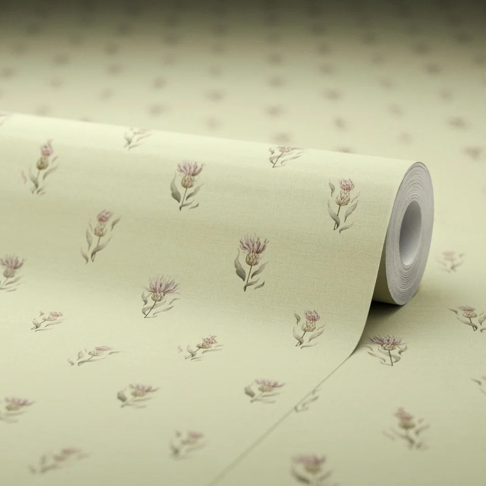 Wee Thistle Wallpaper - Slow Cooked Sage - Lucie Annabel