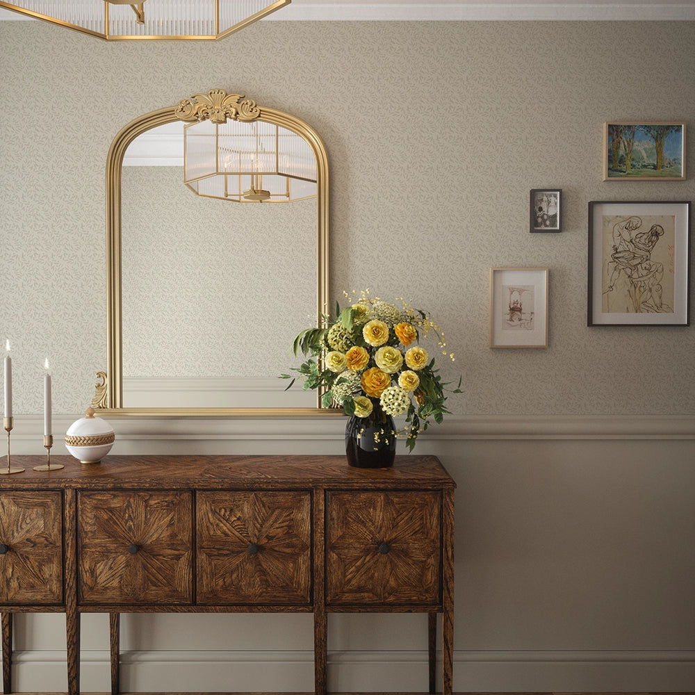 Whispering Leaves Wallpaper - Vintage Cream - Lucie Annabel