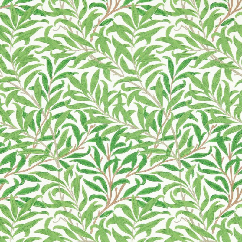 Willow Boughs Wallpaper - Leaf Green - 217081 - Morris & Co