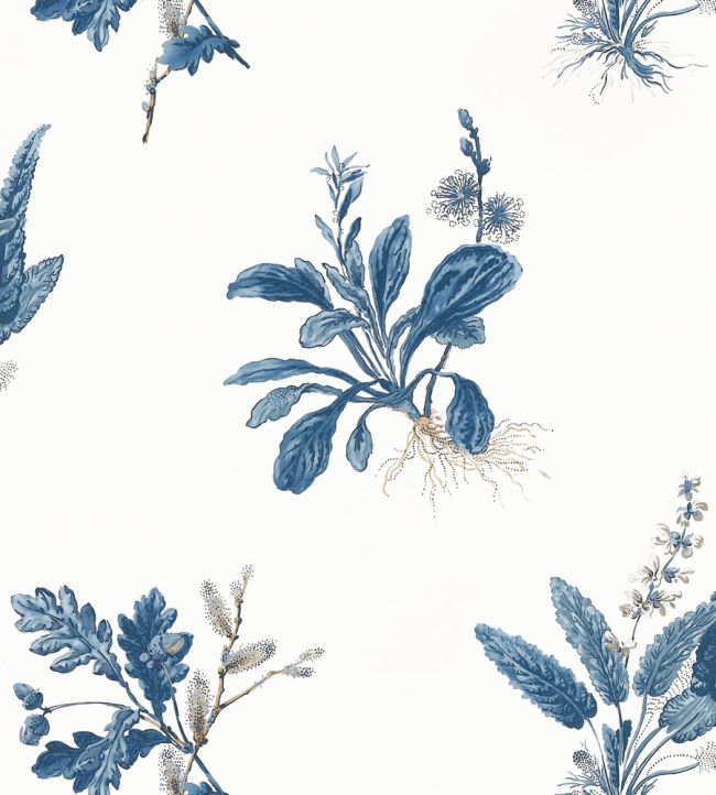 Woodland Wallpaper - Blue - AT57854 - Anna French