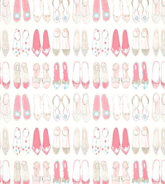 World at Your Feet Wallpaper - Pebble/Blossom/Sky - HLTF112646 - Harlequin