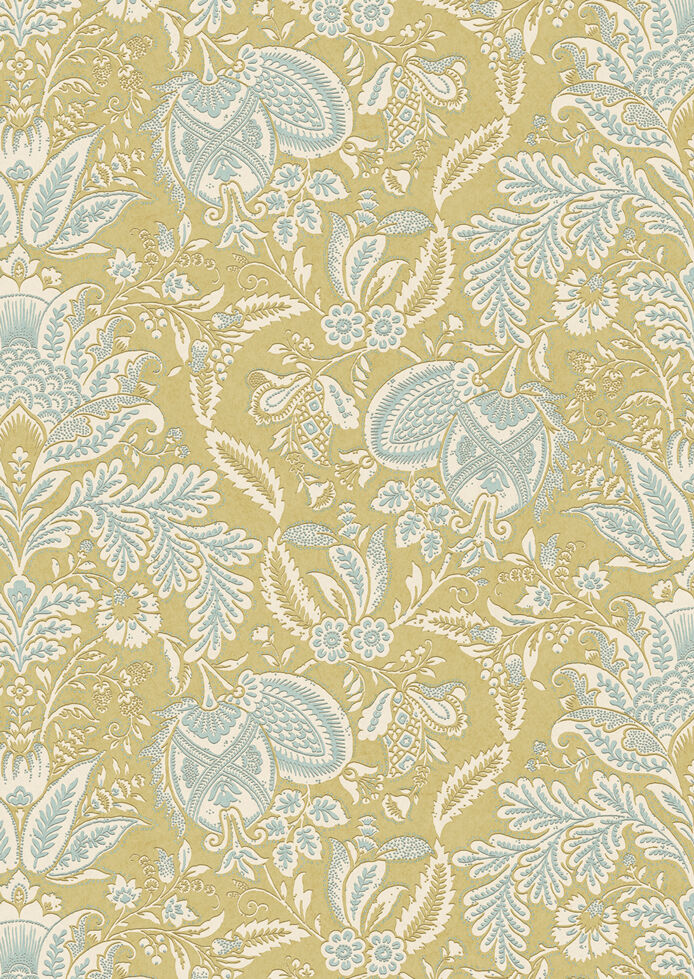 Wykeham Wallpaper - Yellow - Lewis & Wood