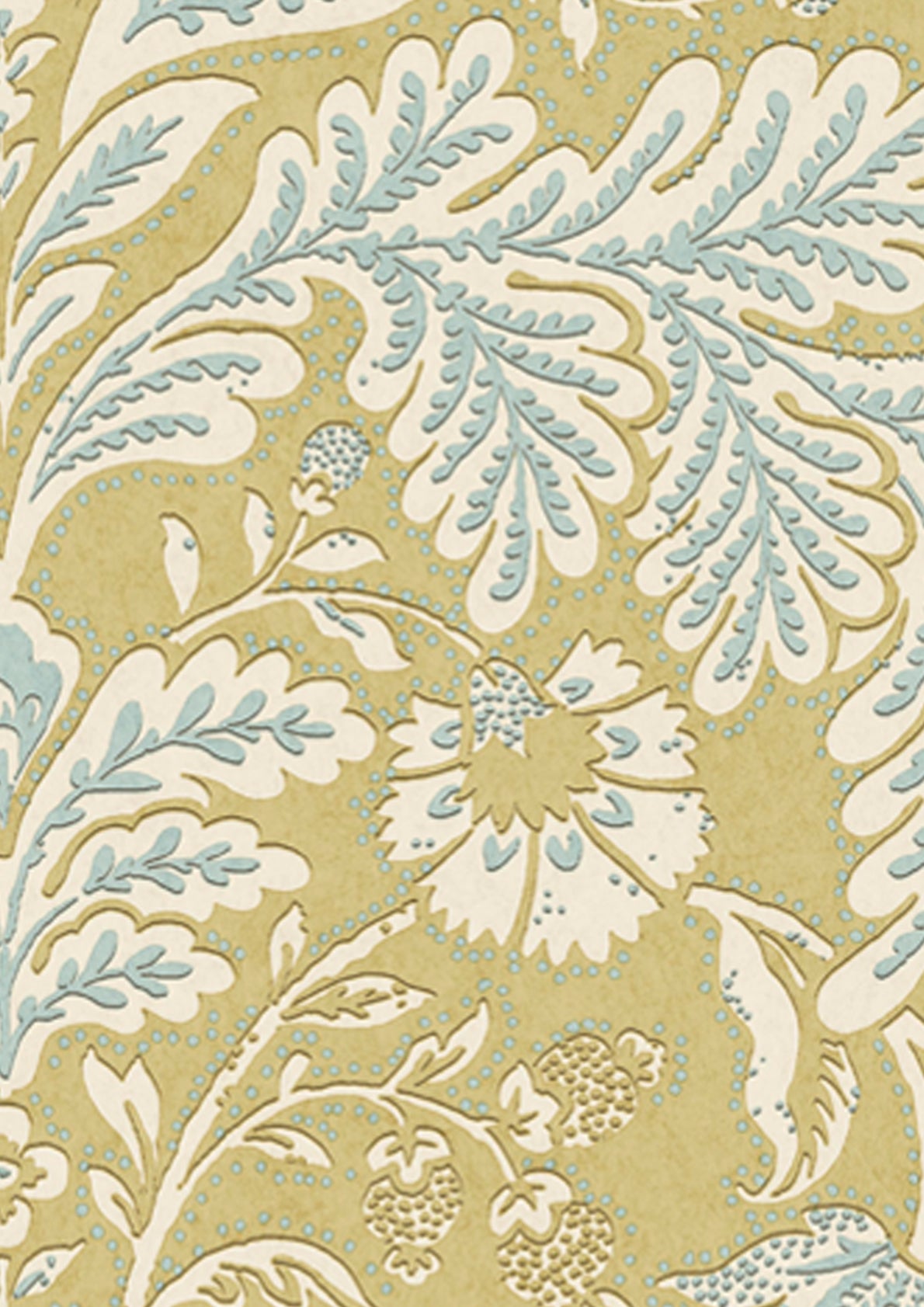 Wykeham Wallpaper - Yellow - Lewis & Wood
