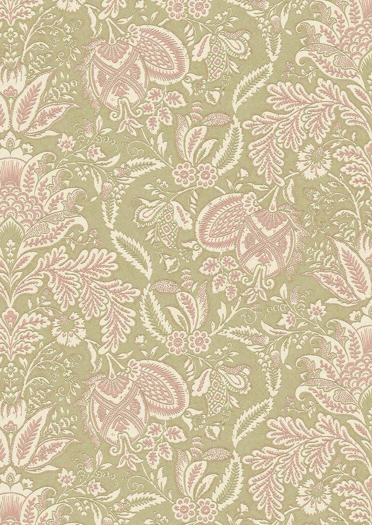 Wykeham Wallpaper - Green - Lewis & Wood