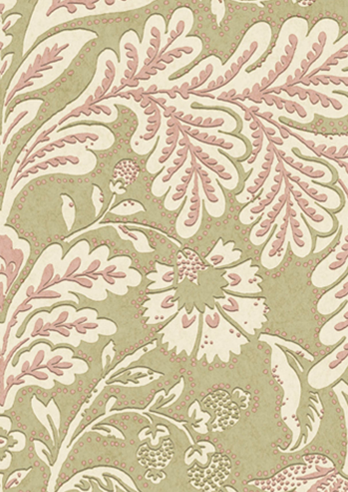 Wykeham Wallpaper - Green - Lewis & Wood