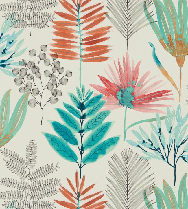 Yasuni Wallpaper - Paprika/Kiwi - HZAP111763 - Harlequin
