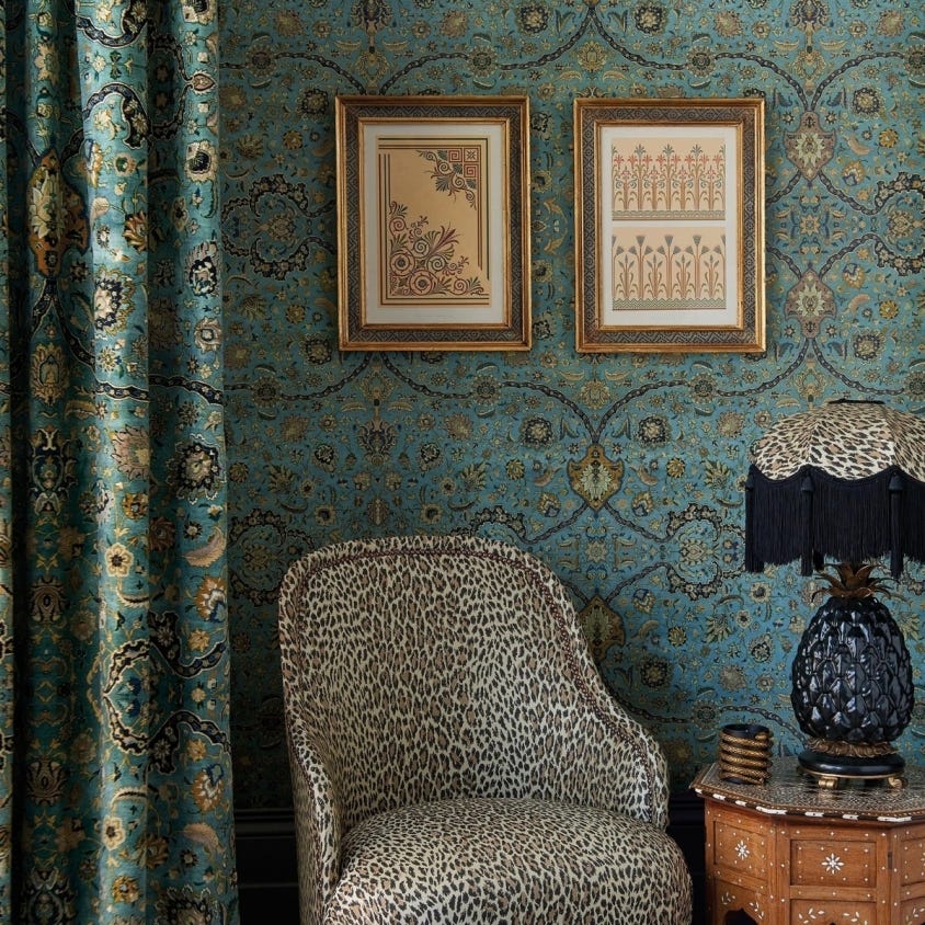 ZANJAN Wallpaper - Sapphire - House of Hackney
