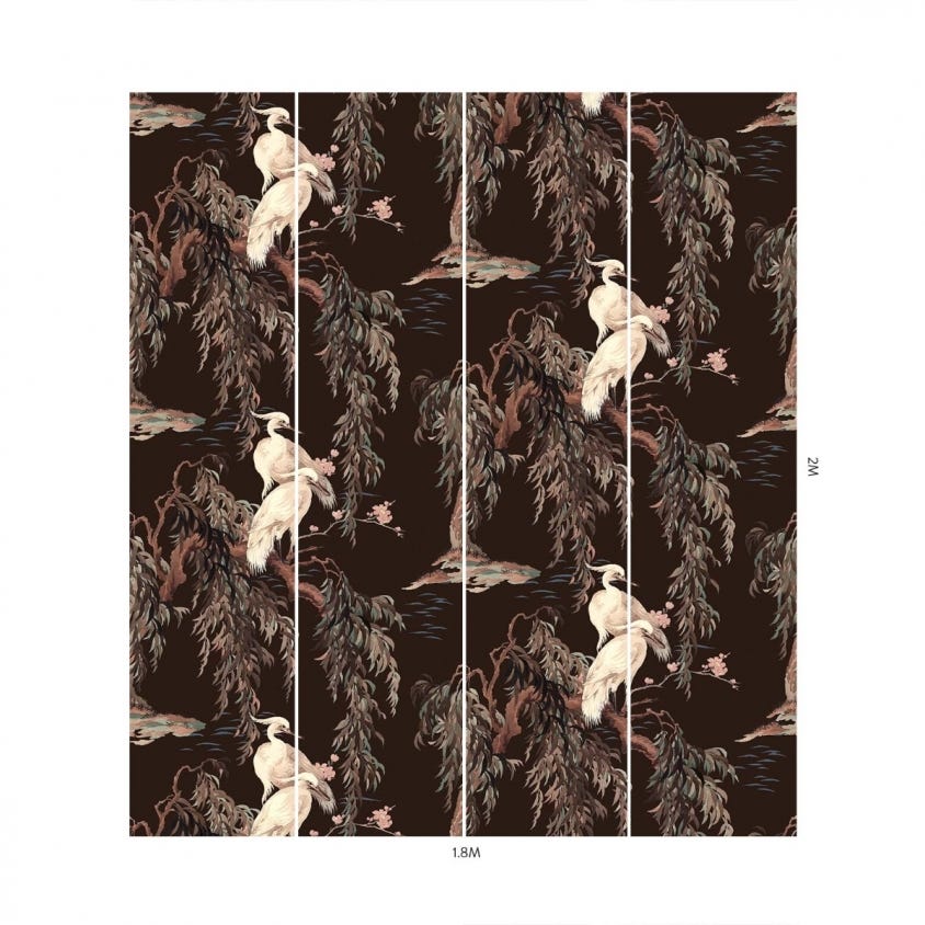 ZEUS Wallpaper - Carob - House of Hackney
