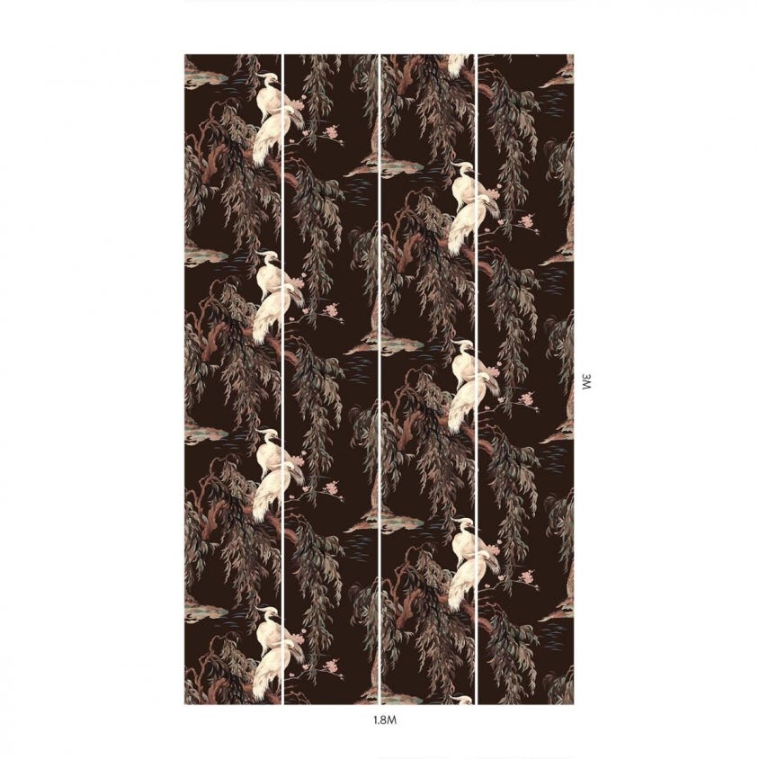 ZEUS Wallpaper - Carob - House of Hackney