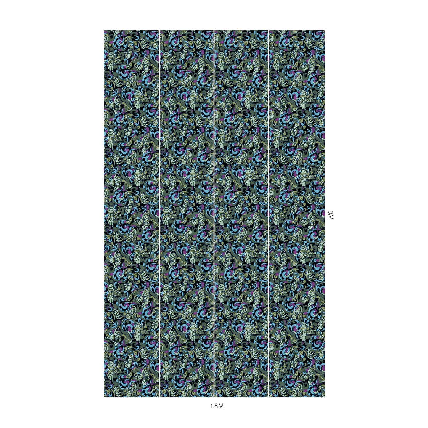 Zennor Wallpaper - Ocean - House of Hackney