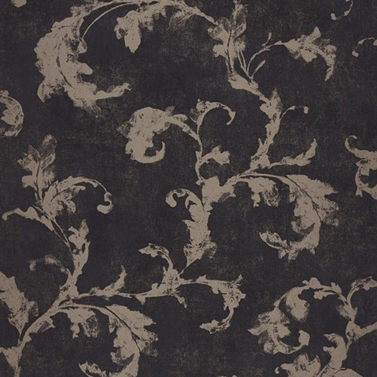 Arabesques Montsegur Wallpaper - Noir - Casadeco - 80799672 - Premier Wallcovering