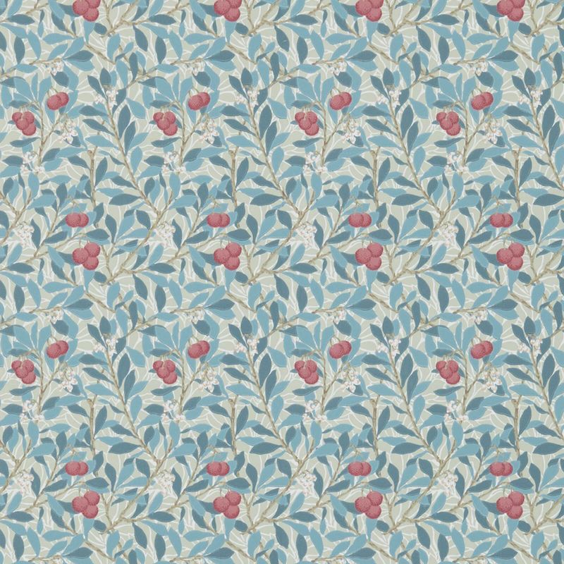 Arbutus Wallpaper - Woad/Russet - Morris & Co - 216809