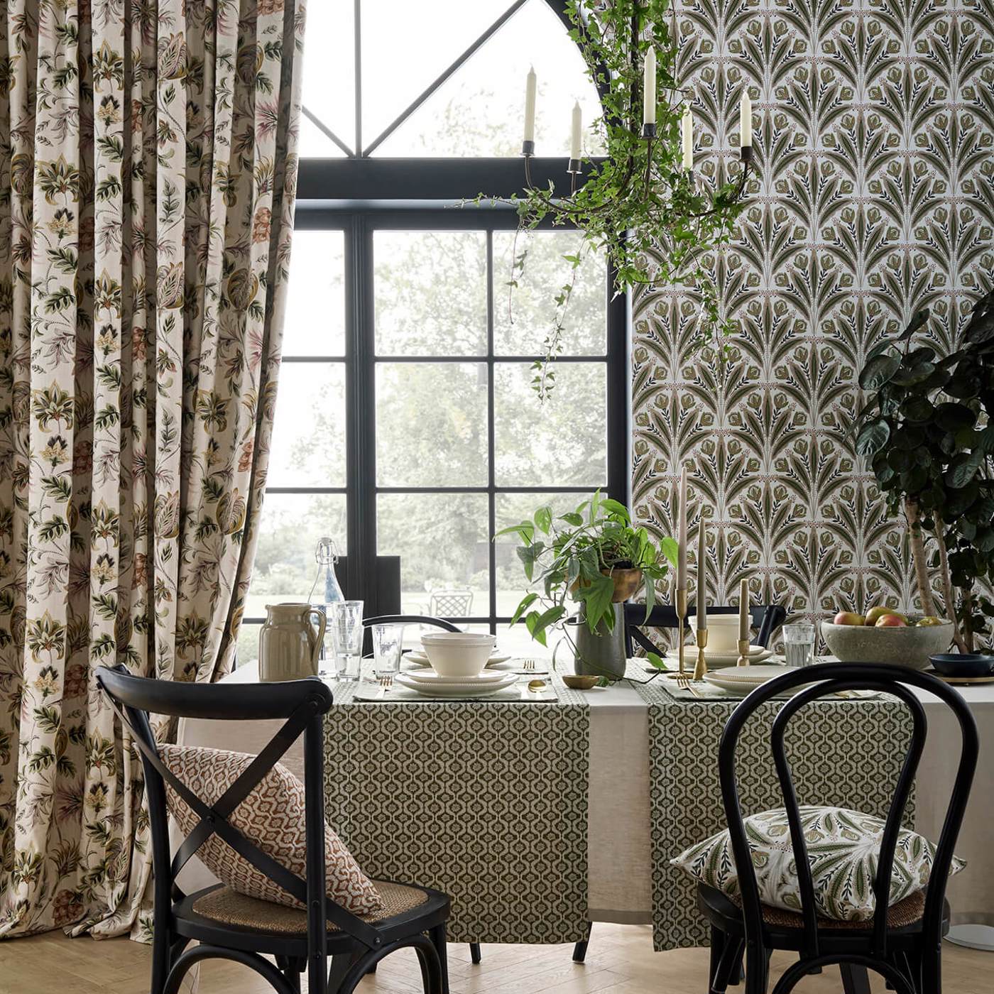 Attingham Wallpaper - Sage/Blush - Clarke & Clarke - W0193/04 - Premier Wallcovering