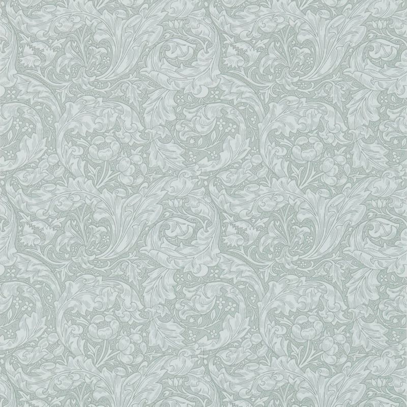 Bachelors Button Wallpaper - Silver - Morris & Co - 216824