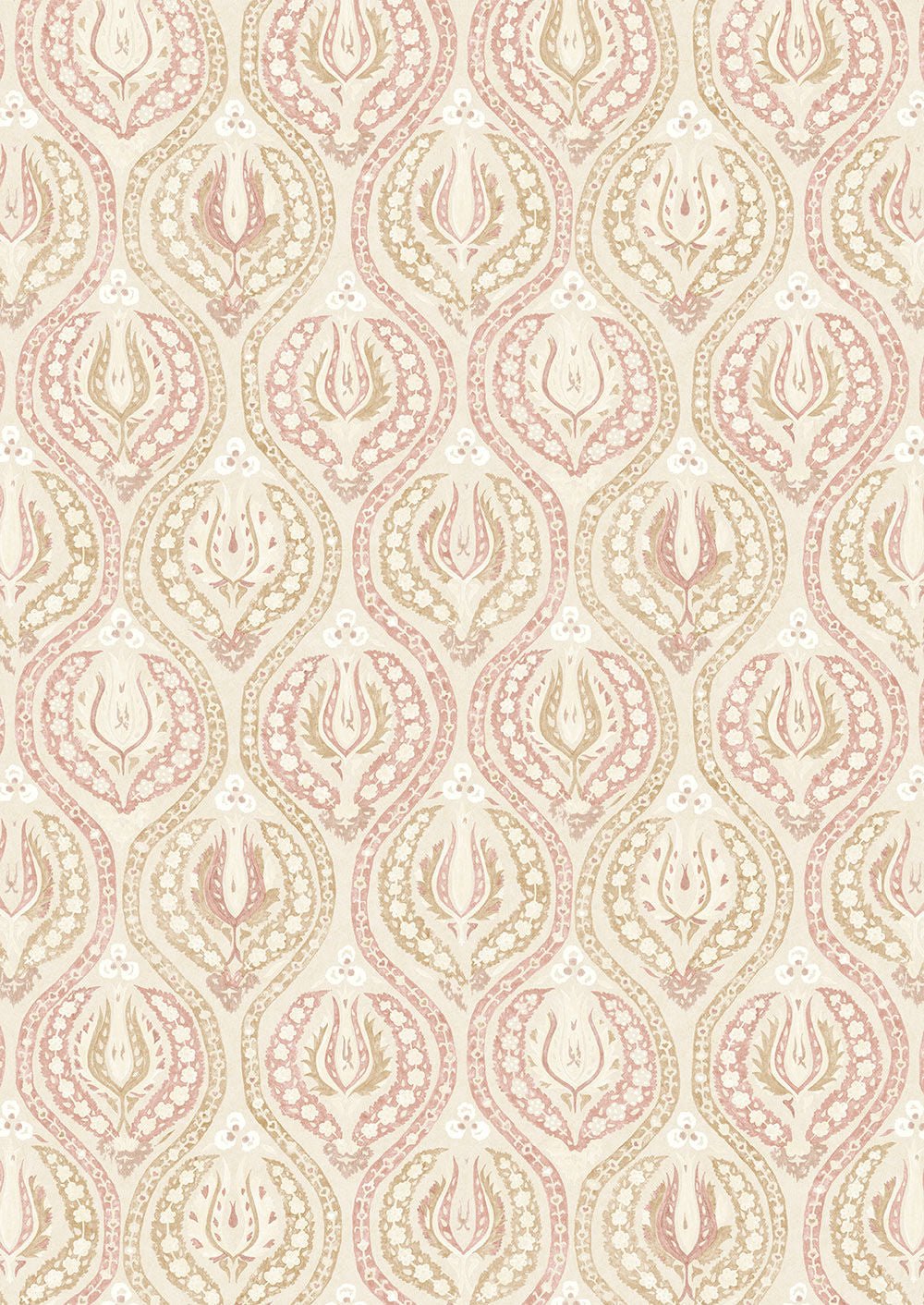Benaki Wallpaper - Pink Cocoa - Lewis & Wood - Premier Wallcovering