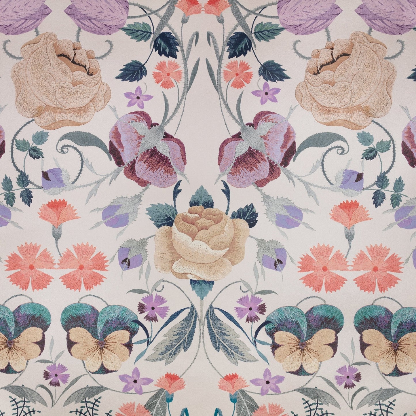 Bonita Shimmer Wallpaper - Lilac Ash - Romo - Temperley London - W457/02 - Premier Wallcovering